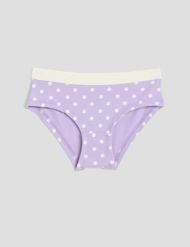 Image of Amazon Brand - Symbol Girls Assorted Prints Cotton Stretchable Briefs with Soft Waistband | Aged 3-14 Years (Available in Combo Pack of 3 and 6)