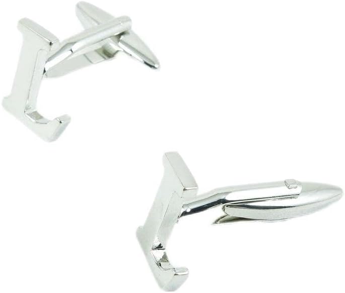 Cufflinks Cuff Links Fashion Mens Boys Jewelry Wedding Party Favors Gift YQY036 Shinning Silver Letter L