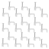 Clips muraux pour cordons : ces clips de câble peuvent accueillir différents câbles, y compris les câbles ethernet plats, les fils d'enceintes, les clips de fil