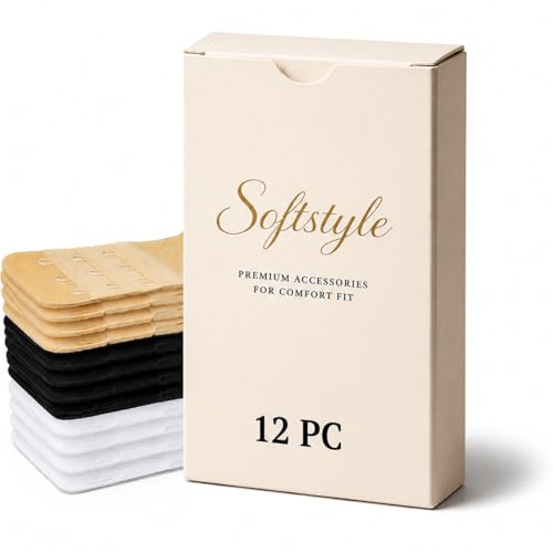 Image of SOFTSTYLE Premium Bra Extenders for Women 3 Hook 2 Hook Combo