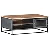 Coffee tablebookcasesmall table for bedroomcenter tea tableassembly requiredperfect for your officeliving roomor bed roomden gray 354x197x138 solid acacia wood  urban country home decor