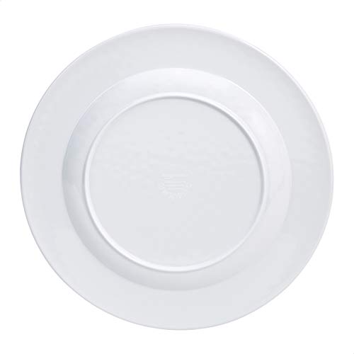 Amazon Basics Melamine Dinnerware Set, Service for 4, Tuscan - Set of 12