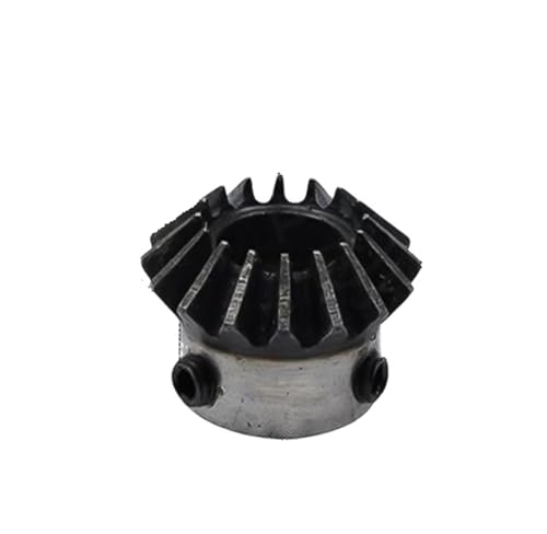 Bevel Gear Pinion Hardware Mechanical 1pcs Bevel Gear 1.5 Modulus 16Teeth with Inner Hole 6mm 8mm 10mm 12mm 90 Degree Drive Commutation Steel Gears with Screw(6mm)