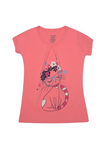 Image of Dollar Champion Cotton Regular Fit T-Shirts for Girls -Actual Color May Vary