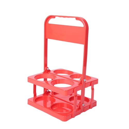LXJLXD Soporte plegable resistente para 4 botellas con mango ergonómico, diseño de ahorro de espacio, soporte de almacenamiento para viajes, fiestas, cesta de bebidas de alta resistencia
