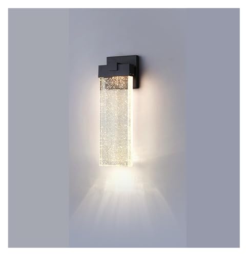 Applique murale extérieur lumière chaude cristal 24W grand format IP65