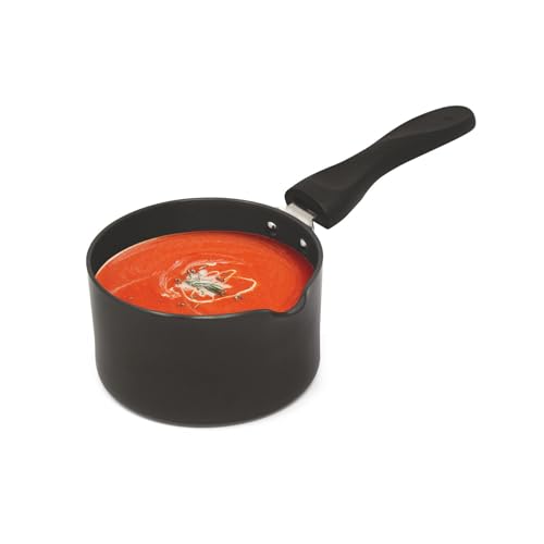 Image of Signoraware Opulent Non Stick Saucepan | Multipurpose & Durable | Comfortable & Safe Grip | Effortless Cooking | Best for Boiling Milk, Preparing Tea /Coffee & Heating Soups | (1.5 LTR | Steel)