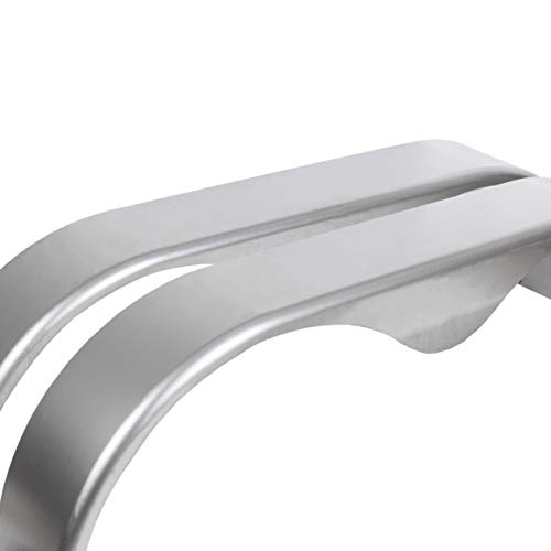 Tandem Round Trailer Fenders Compatible With 13 Inch To 15 Inch Wheels Unpainted Set Of 2 #TOP6
