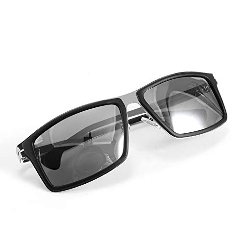 FEISEDY Polarized Sunglasses Rectangular Metal Ultra Lightweight Men's Sunglasses B2704