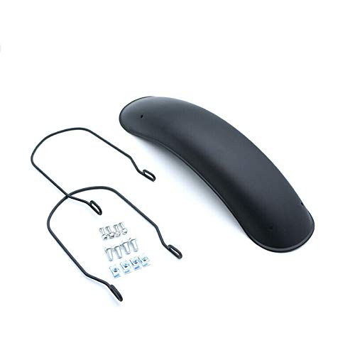Garde-Boue Avant en Métal Noir pour Moto - Compatible avec Cruiser Vintage, Bobath, Vélo de Saleté Tout-Terrain Personnalisé