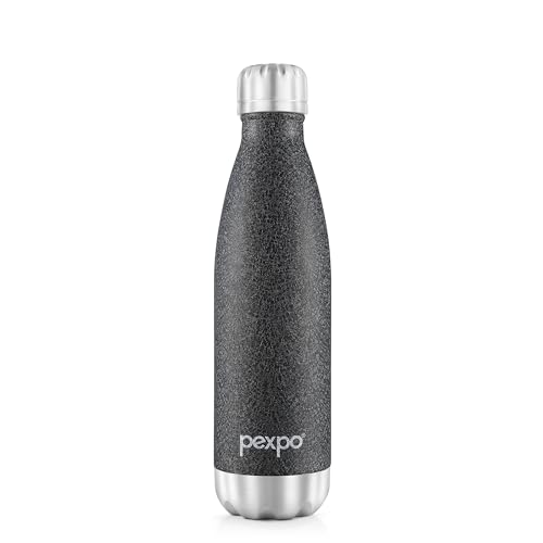Image of Thermos Flask 500ml | Hot and Cold Flask | ISI Certified Steel Bottle | 3 Layer Insulation | Leakproof | for Home, Office | 2-Year Warranty |Electro| Black