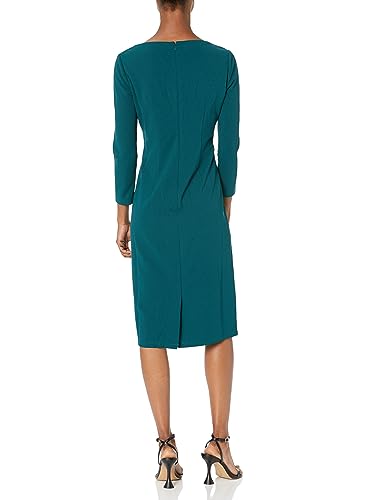 Image of Maggy London Womens Scuba Crepe Pleat Tuck Waist DressDress