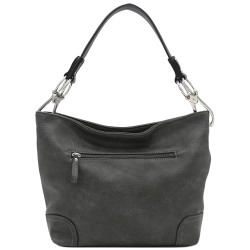 Image of Hobo Shoulder Bag with Big Snap Hook Hardware