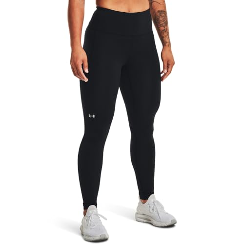 Under Armour Women's Movement Leggings, (001) Black / / Metallic Silver, Medium