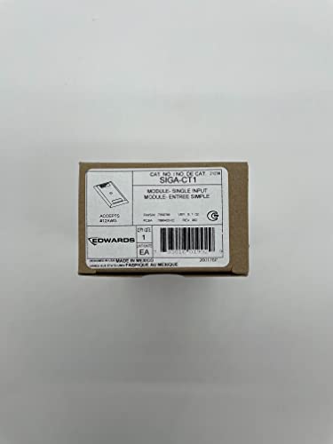 EDWARDS SIGA-CT1 OR LATCHING SUPERVISORY, INPUT MODULE, OR NON-LATCHING MONITOR, OR ALARM DELAYED LATCHING, FOR USE WITH NORMALLY OPEN CONTACT DEVICES. FOUR SELECTABLE PERSONALITY CODES FOR ALARM LATC