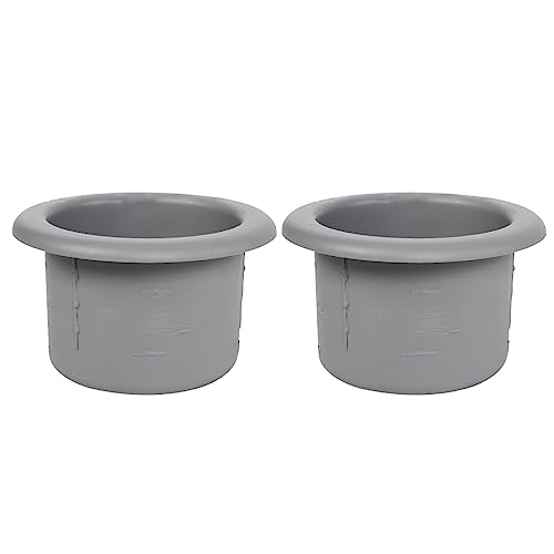 Portavasos de plástico para carro gris 2 piezas miniatura 2