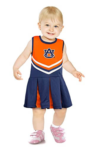 Image of Little King NCAA Infant/Toddler Girls One Piece Team Cheer Jumper Dress Sizes 6M 12M 18M 2T 3T 4T