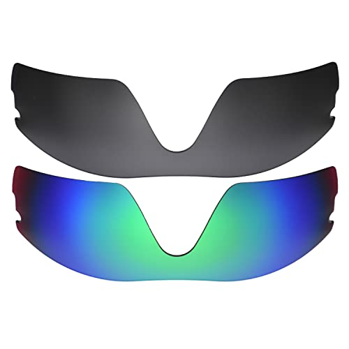 Objectifs Radar Pitch pour cyclisme et trail outdoor avec verres de rechange noir vert