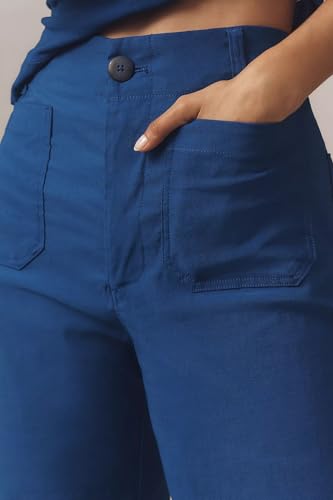 Women's Wide Leg Pants High Waisted Loose Fit Cropped Hem Trousers with Pockets Casual Work Business Pants2