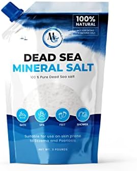 Dead Sea Salts for Soaking, Mineral Salt for Bath, Spa, Shower – More Minerals Than Epsom Salt, Pure and Natural Bath Salt for Foot Soak, Fine Salt Mined from Dead Sea