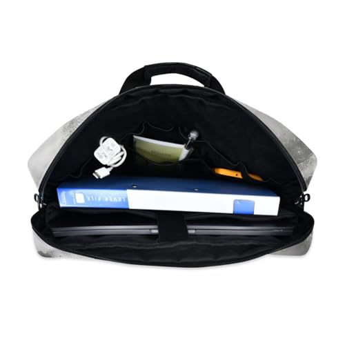 Bolsa maletín para laptop con estampado y múltiples bolsillos miniatura 7