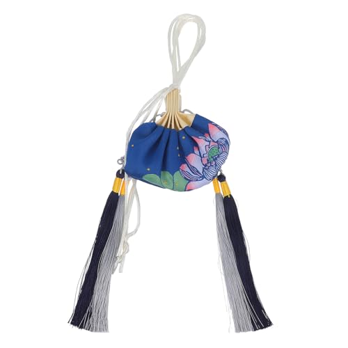 Pochette aroma vacío estilo chino con borla miniatura 1