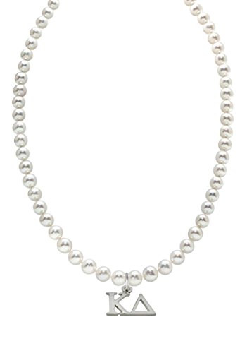 Kappa Delta Pearl Necklace Greek Sorority Pearl Necklace