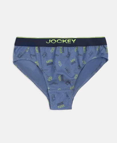 Image of Jockey PB04 Boys Super Combed Cotton Elastane Printed Brief (Pack of 2)
