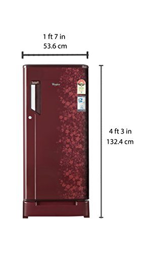 Image of Whirlpool 190 L 3 Star Direct-Cool Single Door Refrigerator (205 IM PWCOL ROY 5S, Wine Exotica)