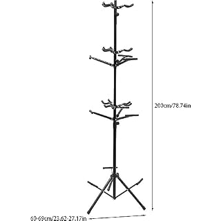 WENNEWU Style De Support Multi-Guitare Style Vertical, À 3 Niveaux Multiples Guitares Support Stand Stand Hauteur Et Bas Réglables - Les Beatles, Paul McCartney, John Lennon, RIngo Starr, George Harrison WENNEWU Style De Support Multi-Guitare Style Vertical, À 3 Niveaux Multiples Guitares Support Stand Stand Hauteur Et Bas Réglables – Image 3