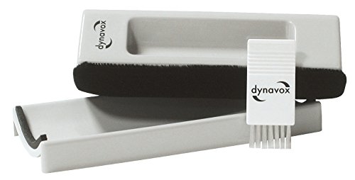 Dynavox Vaporisateur de Nettoyage en Velours avec Rembourrage en Velours et Brosse en Nylon Gris Cover