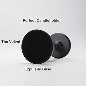 Black Decorative Candle Holder Set of 2 - Home Decor Pillar Candle Stand, Coffee Table Mantle Decor Centerpieces for Fireplace, Living or Dining Room Table,Classic Pastoral Style Candlesticks Black Decorative Candle Holder Set of 2 Home Decor Pillar Candle Stand Coffee Table Mantle Decor Centerpieces for Fireplace Living or Dining Room TableClassic Pastoral Style Candlesticks