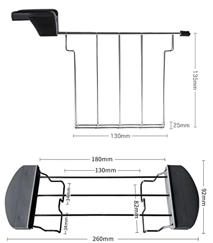 XILANPU Toaster, Toaster, Weißer Kleiner Edelstahl-Toaster, Automatischer Frühstücks-Toaster Für Zuhause, 6-Fach… – Bild 3