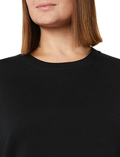 Amazon Essentials Women's 100% Cotton Crewneck Sweater (Available In Plus Size), Black, Medium #TOP4