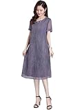 Women's Summer Chiffon Hide Belly Slim Knee Length...