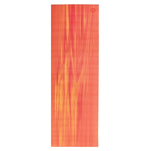 Tapete de Yoga tie dye ganges, PVC eco, confortável, yoga mat indicado para iniciantes, ginástica e