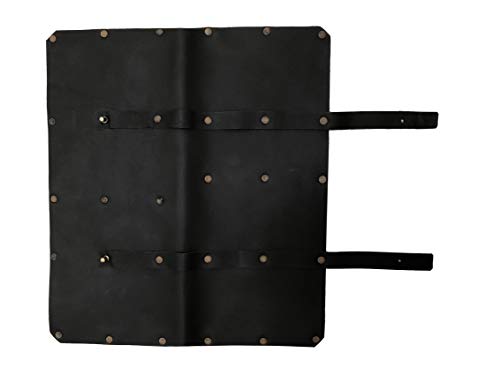 Genuine Lightweight Premium Leather Professional Dark Brown Chef Knife Bag/Chef Knife Roll 4 Slots Space #K17 - Image 4