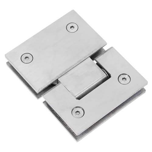 GALPADA de Acero Inoxidable Puerta de Ducha de Vidrio de Firme y Compacta para Mamparas sin Marco Herrajes Resistentes para Baño Instalación Sencilla y Agarre Seguro