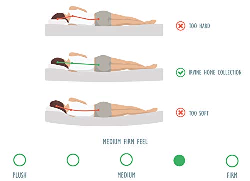 Irvine Home Collection Kids Youth Twin Size 6-Inch Gel Memory Foam Mattress, Free Matching Pillow, Medium Firm, Cool Sleep, Certipur-Us Certified, Great For Bunk Beds, Trundles, Campers, And Daybeds #TOP5