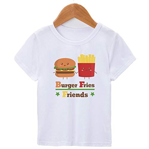 Image of Best Friends Girls Boys Casual Tshirts Funny Novelty Graphic Tees Short Sleeve Crewneck Letter Print Tops