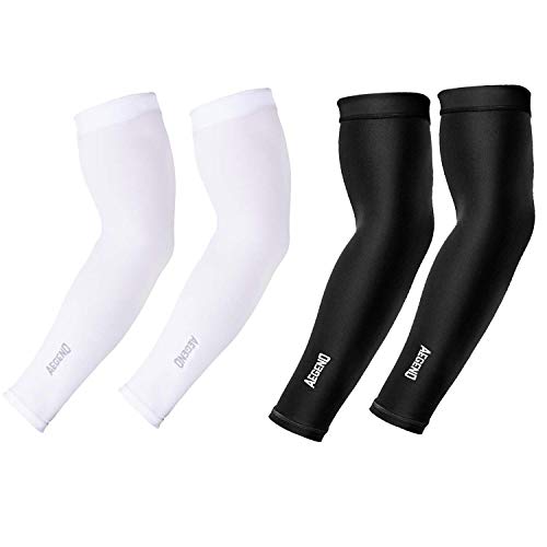 Aegend Arm Sleeves UV Protection Cooling UPF 50 Sun Sleeves for Men Women Youth, 2 Pairs