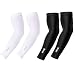 Aegend Arm Sleeves UV Cooling Sleeves Arm Cover Sun-Protection for Men Women Youth, Silicone Dots Nonskid Design, 2 Pair