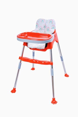Image of My Giraffe Coco Baby High Chair, Red - Rainbow