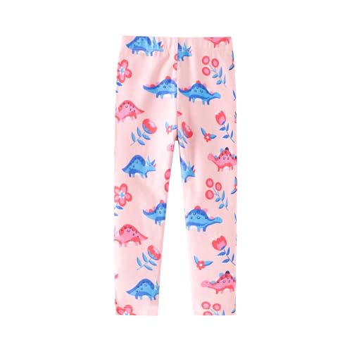 Toddler Girls Cute Cartoon Printed Leggings Summer Thin Comfort Cotton Elastic Waist Casual Pants for Kids 2-7 Years3