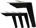 Produktbild 4 Stück schwarze Möbelfüße, möbelfüsse metall, TV-Schrank Bett Sofa Badschrank Couchtisch Möbel Füße, 4 Stück Möbelfüße beladen 600 kg.12CM schwarze