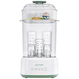 COZYPEPE Sterilizzatore Biberon con Asciugatura, 5 in 1, 8 Min Elettrico