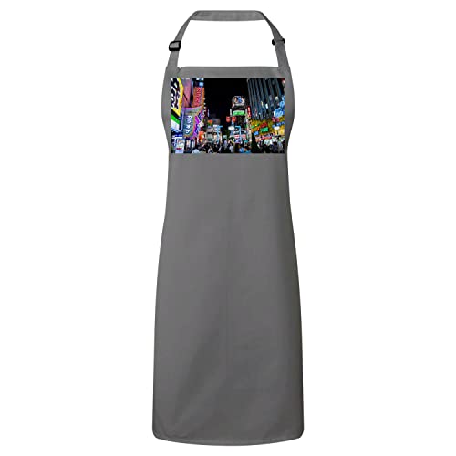 Tablier cuisine Tokyo Shinjuku gris, le cadeau parfait pour les fans de jeux vidéo et manga