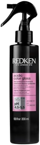 Redken Acidic Color Gloss Heat Protection Leave-In Treatment Spray For Color-Treated Hair | With Heat Protection for Styling and Blow Drying | Conditions and Adds Shine