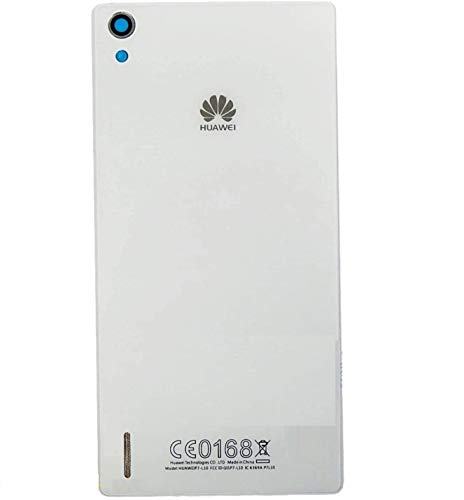 Back Cover en Verre pour Huawei Ascend P7 Blanc avec Kit de Nettoyage