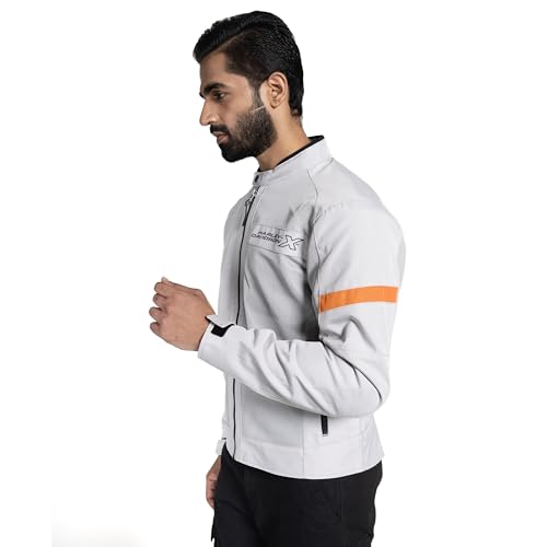 Image of HARLEY-DAVIDSON X UrbanX Edge Riding Jacket for Men | 100% Polyester with Breathable Mesh Lining | Protector Compartments for Elbow, Shoulder & Back | Comfortable & Stylish Motorcycle Jacket